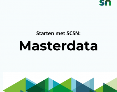 Starten met SCSN: Masterdata